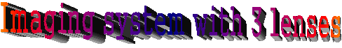 Imaging system with 3 lenses